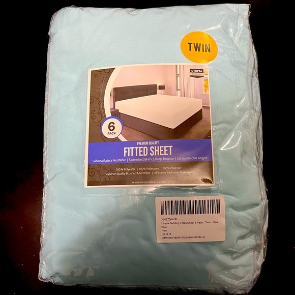 Utopia Other - NWT Utopia Bedding Pack of 6 Twin Fitted Sheets